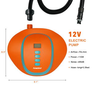 Elektrische Hochdruckpumpe für Paddleboards – batteriebetrieben - Luxemburg