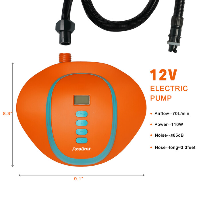 Elektrische Hochdruckpumpe für Paddleboards – batteriebetrieben - Luxemburg