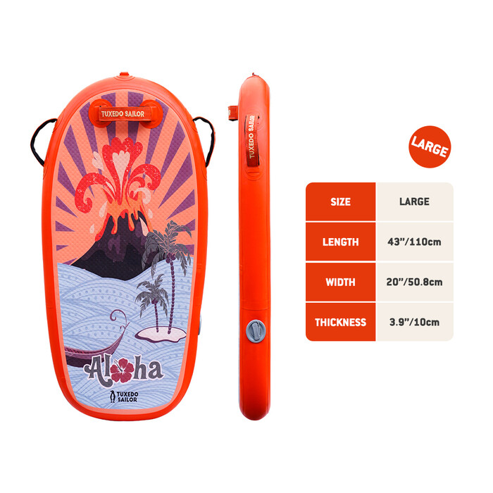 Aufblasbares Paddleboard-Bodyboard für Kinder - Orange Farben - Luxemburg