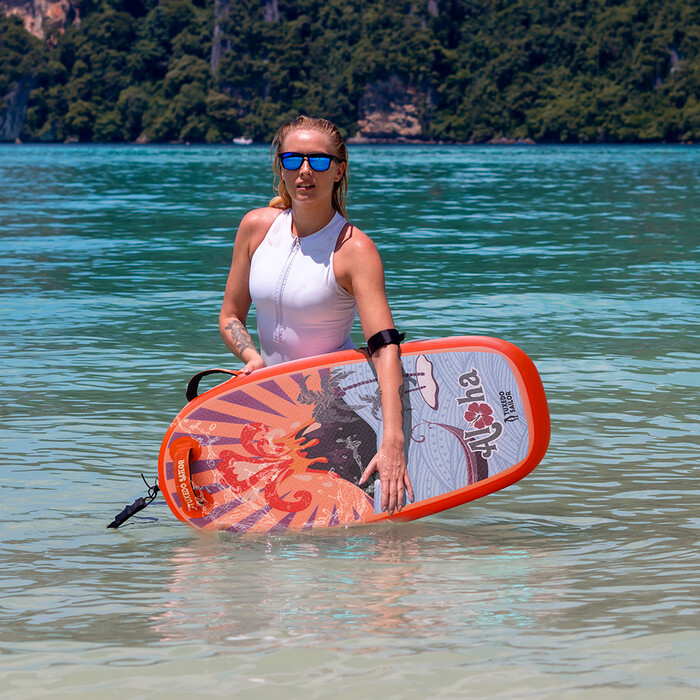 Aufblasbares Paddleboard-Bodyboard für Kinder - Orange Farben - Luxemburg