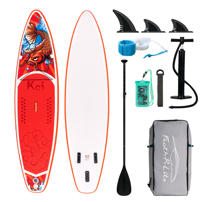 Aufblasbares Surf-Paddleboard 11' - Sup Koi Orange Farben - Luxemburg