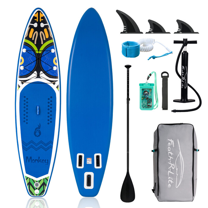 Aufblasbares Surf-Paddleboard 11' - Affe Blau - Luxemburg