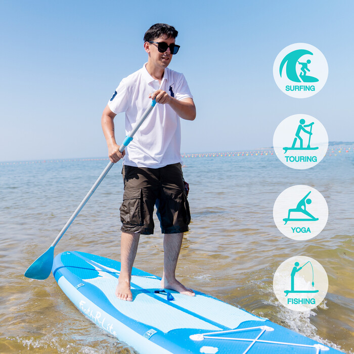 Aufblasbares Surf-Paddle-Board 11' - Blau - Luxemburg