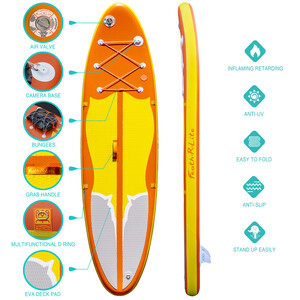 Aufblasbares Surf-Paddleboard 11' - Orange Farben - Luxemburg