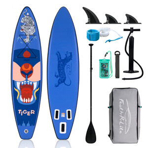 Aufblasbares Surf-Paddleboard 11' - Tigerblau - Luxemburg