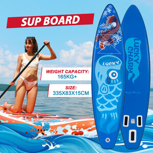 Aufblasbares Surf-Paddleboard 11' - Glückliches Blau - Luxemburg