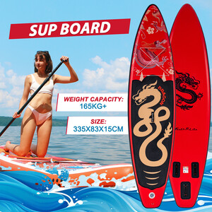 Aufblasbares Surf-Paddleboard 11' - Roter Drache - Luxemburg